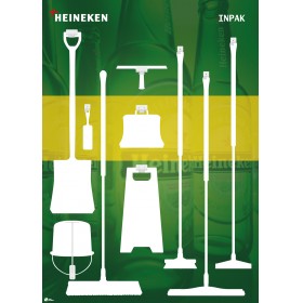 Schaduwbord - Heineken 210x150cm
