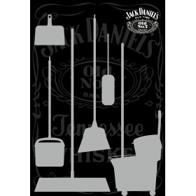 Jack Daniels werkt met materialen van een ander merk dan Vikan, uiteraard is ook dat prima mogelijk op een schaduwbord