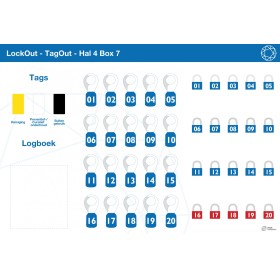 Ook maatwerk LOTO-borden zijn prima te realiseren in zowel de Economy, Premium als de Superior uitvoering